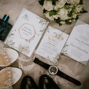 Royal Floral Elegance Wedding Invitation Card