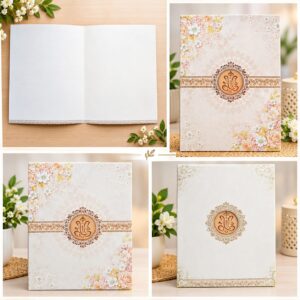Wedding Card 6401 G – Wedding Invitation (Pack of 100)